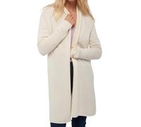 Balldiri 100% Kaschmir Strickjacke Damen mit Schalkragen 4-fädig Ecru/XL