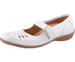 Ballerina ACO, Damen, Gr. 37, Lederimitat, weiß, Glattleder, Schuhe Ballerina (116436-37) weiß