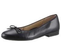 Ballerina ARA "SARDINIA", Damen, Gr. 7,5 (41), blau (dunkelblau), Glattleder, Schuhe Ballerina, Loafer, Festtagsschuh, Business Schuh mit Schleife, Topseller (65685250-7,5)