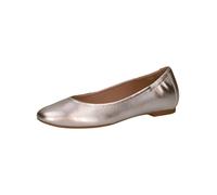 Ballerina CAPRICE "Caprice Ballerinas Leder", Damen, Gr. 37,5, silber, Leder, Schuhe Ballerina (29361461-37,5) silber