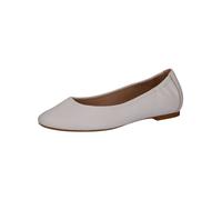 CAPRICE Damen Ballerinas aus Leder Elegant, Weiß (White Nappa), 40 EU