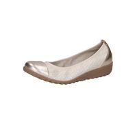 Ballerina CAPRICE "Caprice Ballerinas Leder", Damen, Gr. 41, vanilla, Leder, Schuhe Ballerina (18148502-41) vanilla