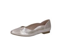 Ballerina CAPRICE "Caprice Ballerinas Leder", Damen, Gr. 42, taupe, Leder, Schuhe Ballerina (13234747-42) taupe
