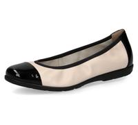 Caprice Leder Ballerinas, beige, 40 Creme