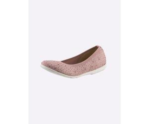 Ballerina CAPRICE, Damen, Gr. 42, rosa (rose), Textil, Schuhe Ballerina (83486729-42) rose