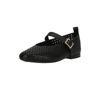 Ballerina CLARKS "Fawna Jane", Damen, Gr. 39, schwarz, Leder, Schuhe Ballerina, in eleganter Ausfertigung mit Komfort-Fußbett (12740045-39) schwarz