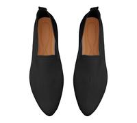 Ballerina Damen Strickstoff Loafer Bequem Weich Slip-On Ballerinaschuhe Flache Damenschuhe Gestrickte Abendschuhe Stricken Sommerschuhe Trachtenschuhe Klassische Flache Schuhe mit spitzer Zehenpartie