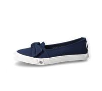 Ballerina DOCKERS BY GERLI, Damen, Gr. 36, blau (dunkelblau), Textil, Schuhe Ballerina, Freizeitschuh mit auffälliger Schleife, Topseller (99127463-36) dunkelblau