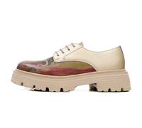 Ballerina DOGO "Brooklyn Shine Damen Halbschuhe", Damen, Gr. 40, Normalschaft, beige, Lederimitat, Schuhe Ballerina, Handgefertigt (31953303-40) beige