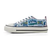 Ballerina DOGO "Liria Low-Top Sneaker Already Lost Damen Sneaker", Damen, Gr. 38, Normalschaft, blau, Textil, Schuhe Ballerina, Handgefertigt (90382843-38) blau