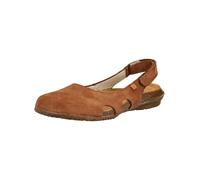 Ballerina EL NATURALISTA "El Naturalista Ballerinas Leder", Damen, Gr. 38, braun (wood), Leder, Schuhe Ballerina (47141103-38) wood