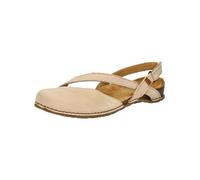 Ballerina EL NATURALISTA "El Naturalista Ballerinas Nubukleder", Damen, Gr. 37, beige (cream), Nubukleder, Schuhe Ballerina (21903718-37) cream