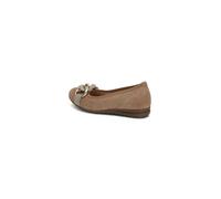 Gabor Damen Klassische Ballerinas, Frauen Flats,Ballett-Schuhe,Ballet-Flats,Ausgehschuhe,Abendschuhe,Slip-ons,Sand(goldmatt+OBL),37.5 EU / 4.5 UK