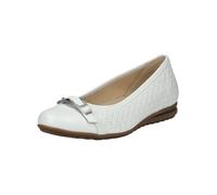 Ballerina GABOR COMFORT "Gabor Comfort Ballerinas Glattleder", Damen, Gr. 39, weiß, Glattleder, Schuhe Ballerina (16223701-39) weiß
