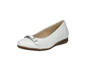Ballerina GABOR COMFORT "Gabor Comfort Ballerinas Glattleder", Damen, Gr. 41, weiß, Glattleder, Schuhe Ballerina (16223701-41) weiß