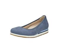 Ballerina GABOR COMFORT "Gabor Comfort Ballerinas Leder", Damen, Gr. 37,5, blau, Leder, Schuhe Ballerina (23623015-37,5) blau