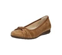 Ballerina GABOR COMFORT "Gabor Comfort Ballerinas Leder", Damen, Gr. 38, braun, Leder, Schuhe Ballerina (95569640-38) braun