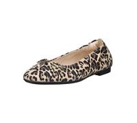 Ballerina GABOR COMFORT "Gabor Comfort Ballerinas Leder", Damen, Gr. 38, braun (leopard), Leder, Schuhe Ballerina (14390105-38) leopard