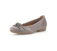Ballerina GABOR COMFORT "Gabor Comfort Ballerinas Nubukleder", Damen, Gr. 39, fumo, Nubukleder, Schuhe Ballerina (24396224-39) fumo