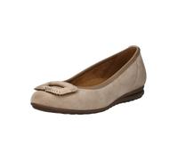 Gabor Damen Klassische Ballerinas, Frauen Flats,Ballerina-Schuhe,Ballett-Schuhe,Ballet-Flats,flach,Ausgehschuhe,Abendschuhe,Sand,40 EU / 6.5 UK