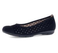 Ballerina GABOR, Damen, Gr. 37, schwarz, Nubukleder, unifarben, Schuhe Ballerina, Slipper, Businessschuh, Halbschuh mit Hovercraft Luftkammerlaufsohle (17624935-37) schwarz