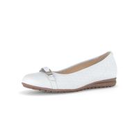 Ballerina GABOR "Eleganter Ballerina", Damen, Gr. 36, weiß, Schuhe Ballerina (66866020-36)