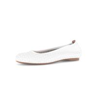 Ballerina GABOR "Eleganter Ballerina", Damen, Gr. 37,5, weiß, Schuhe Ballerina (91126452-37,5) weiß