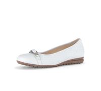 Ballerina GABOR "Eleganter Ballerina", Damen, Gr. 38,5, weiß, Schuhe Ballerina (66866020-38,5) weiß