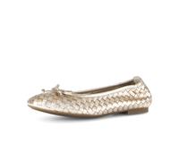 Ballerina GABOR "Eleganter Ballerina Effektleder", Damen, Gr. 38, gold, Schuhe Ballerina (12735250-38) gold