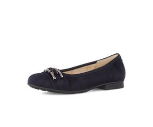 Ballerina GABOR "Eleganter Ballerina", Damen, Gr. 39, blau, Schuhe Ballerina (73057610-39) blau