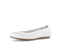 Ballerina GABOR "Eleganter Ballerina Glattleder", Damen, Gr. 40, creme, Schuhe Ballerina (94491906-40) creme