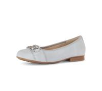 Ballerina GABOR "Eleganter Ballerina Rauleder", Damen, Gr. 35,5, grau, Schuhe Ballerina (89117160-35,5) grau