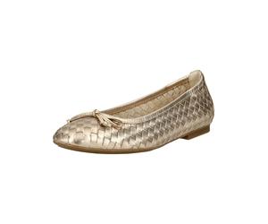 Ballerina GABOR "Gabor Ballerinas Glattleder", Damen, Gr. 37,5, champagner, Glattleder, Schuhe Ballerina (95489829-37,5) champagner