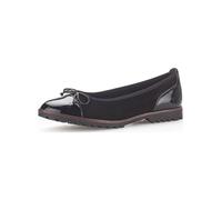 Ballerina GABOR "Gabor Ballerinas Leder", Damen, Gr. 38,5, schwarz, Leder, Schuhe Ballerina (89960442-38,5) schwarz