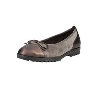 Ballerina GABOR "Gabor Ballerinas Leder", Damen, Gr. 38,5, taupe, Leder, Schuhe Ballerina (46423361-38,5) taupe