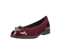 Ballerina GABOR "Gabor Ballerinas Leder", Damen, Gr. 38, bordeaux, Leder, Schuhe Ballerina (22952958-38) bordeaux