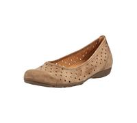 Ballerina GABOR "Gabor Ballerinas Leder", Damen, Gr. 40,5, braun, Leder, Schuhe Ballerina (58057650-40,5) braun