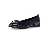 Gabor Damen Klassische Ballerinas, Frauen Flats,Schleife,Ballerinen,Pumps,Halbschuhe,Sommerschuhe,Slipper,flach,Atlantik (Cognac),38.5 EU / 5.5 UK