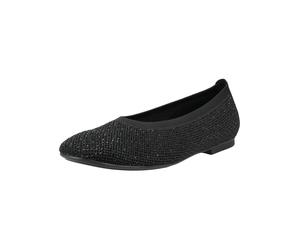 Ballerina GABOR "Gabor Ballerinas Textil", Damen, Gr. 40,5, schwarz, Textil, Schuhe Ballerina (84027760-40,5) schwarz