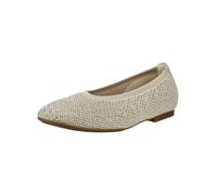 Ballerina GABOR "Eleganter Ballerina Materialmix Leder/Lederimitat", Damen, Gr. 42, beige, Schuhe Ballerina (13450144-42) beige