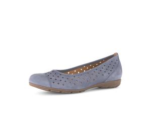 Ballerina GABOR "Sportliche Ballerina", Damen, Gr. 37,5, blau, Schuhe Ballerina (42732645-37,5) blau