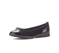 Gabor Damen Klassische Ballerinas, Frauen Flats,klassisch elegant,Schleife,Ballerinen,Pumps,Halbschuhe,Slipper,schwarz (Cognac),38 EU / 5 UK