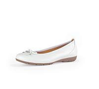 Gabor Damen Keilpumps, Frauen Absatzschuhe,Ausgehschuhe,Abendschuhe,Court Shoes,stöckelschuhe,Keilabsatz,Wedge-Heel,Heels,Weiss,40.5 EU / 7 UK