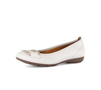 Ballerina GABOR "Sportliche Ballerina", Damen, Gr. 42,5, creme, Schuhe Ballerina (47214648-42,5) creme