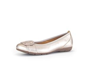 Ballerina GABOR "Sportliche Ballerina", Damen, Gr. 43, gold, Schuhe Ballerina (95788102-43) gold