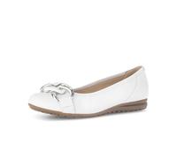 Ballerina GABOR "Sportliche Ballerina", Damen, Gr. 44, weiß, Schuhe Ballerina (46643463-44) weiß