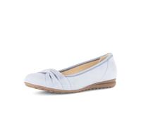 Ballerina GABOR "Sportliche Ballerina Rauleder", Damen, Gr. 40, blau, Schuhe Ballerina (87434303-40)