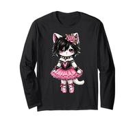 Ballerina Goth Katze Punk Ballett Grunge Mädchen Tanz Ästhetik Langarmshirt