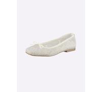 Ballerina HEINE, Damen, Gr. 36, creme, Textil, Schuhe Ballerina (55431625-36) creme