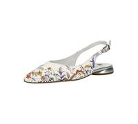 Högl Mona Sling Pumps weiß Blumen 0109 - Größe 39